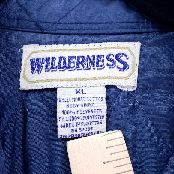 Vintage Wilderness Sweater Men's Size XL Flannel Button Up Plaid Quilted Outdoor - Picture 2 of 15